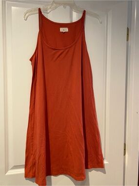 Lou & Grey Sleeveless Mini Dress in Burnt Orange